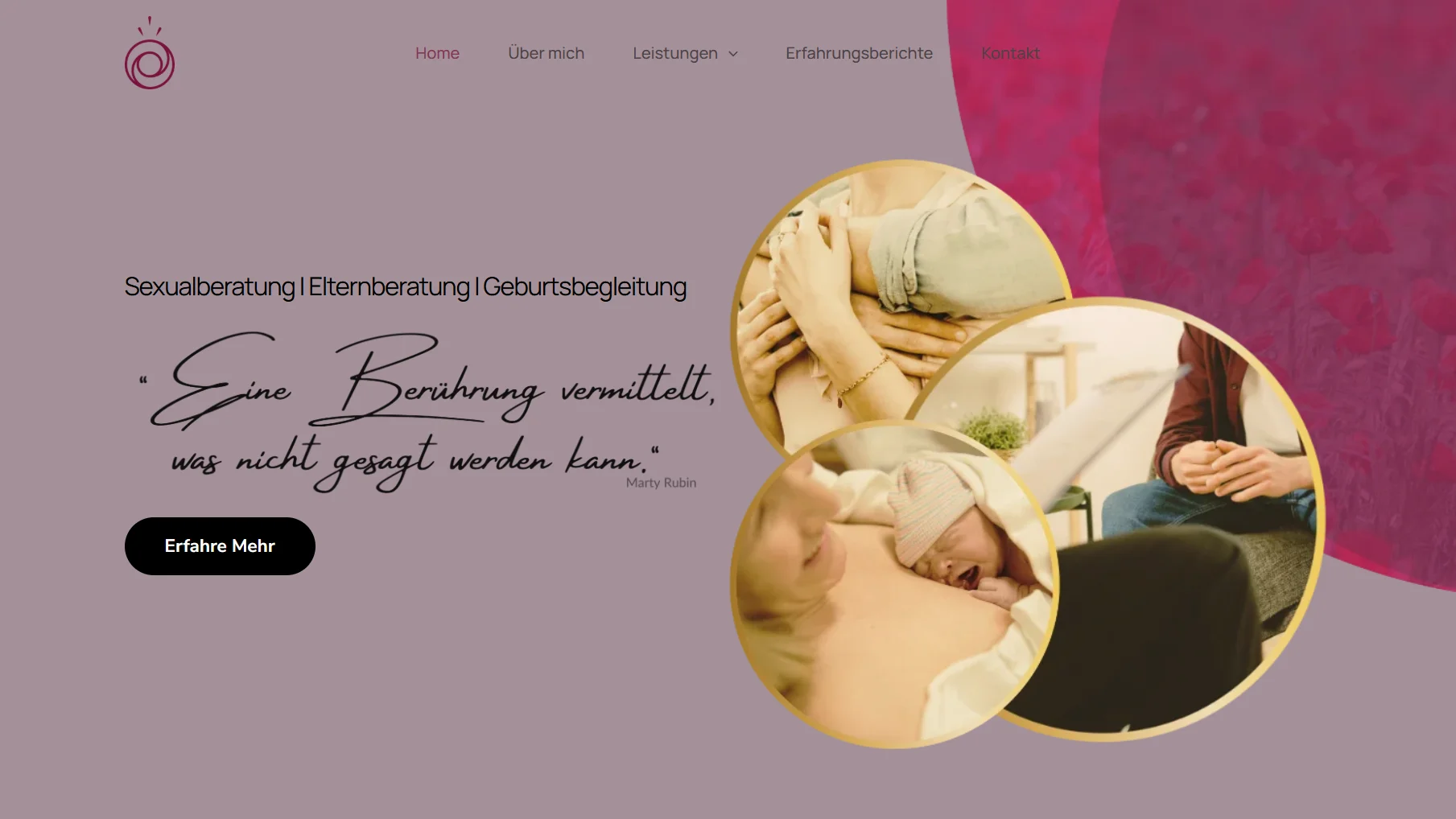 Website Umsetzung für Sexualberaterin Website Umsetzung Sexualberaterin – WordPress Startseite