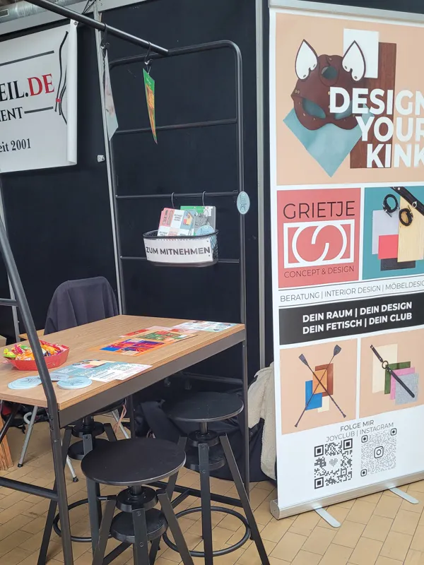 Messestand Grietje Concept & Design auf der Obscene Messe 2023
