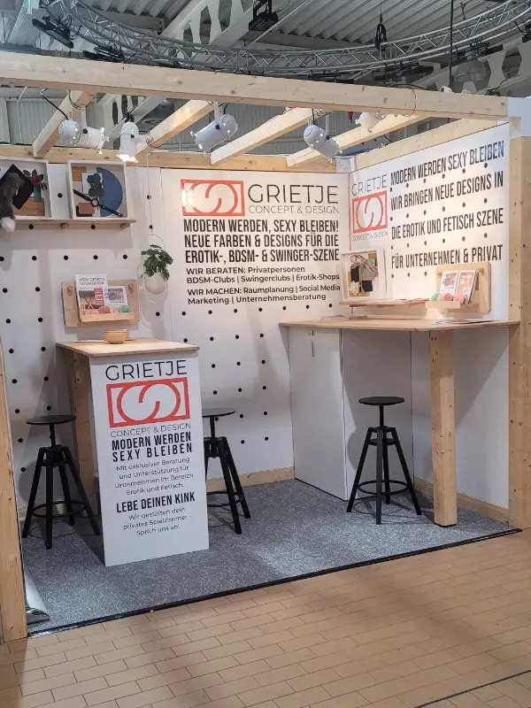 Obscene 2024 Messestand Grietje Concept & Design von links