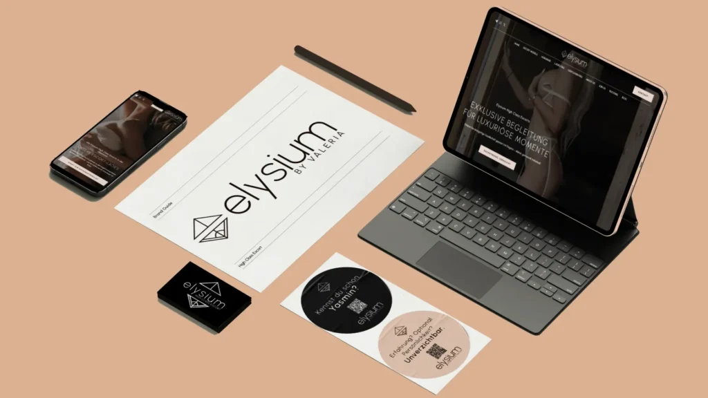 Brand Guide Farbpalette Escort Agentur Elysium