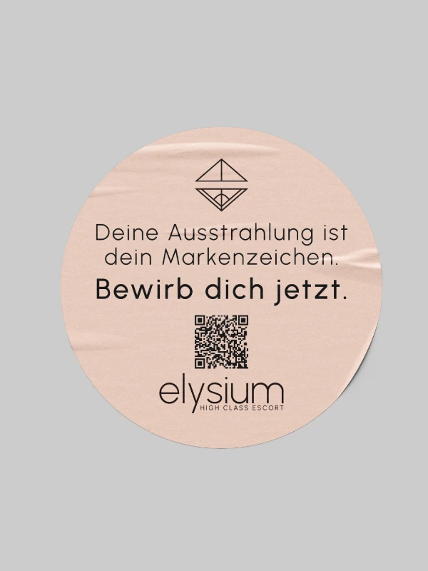 Sticker Kampagne Recruiting Escort Agentur