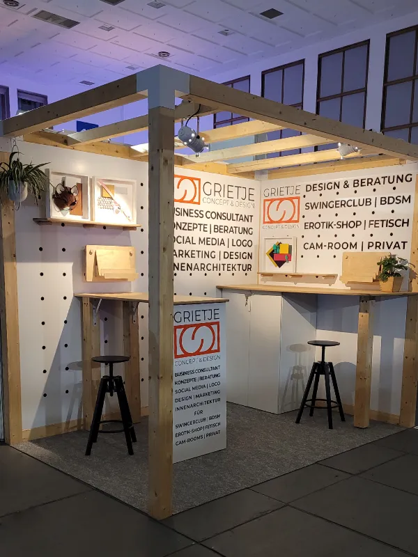 Grietje Concept Design Messestand Venus Messe 2023 Beratung Marketing Design Erotikbranche